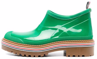 Buy (W) Thom Browne Slip-On Boot Pendek 'Kulit Hijau Mengkilap' FFB171A05690330