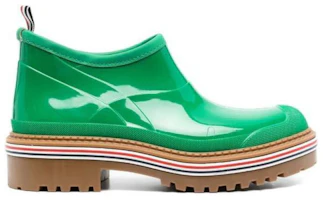 Order (W) Thom Browne Slip-On Boot Pendek 'Kulit Hijau Mengkilap' FFB171A05690330