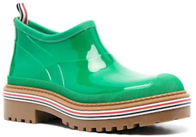 Lookbook (W) Thom Browne Slip-On Boot Pendek 'Kulit Hijau Mengkilap' FFB171A05690330
