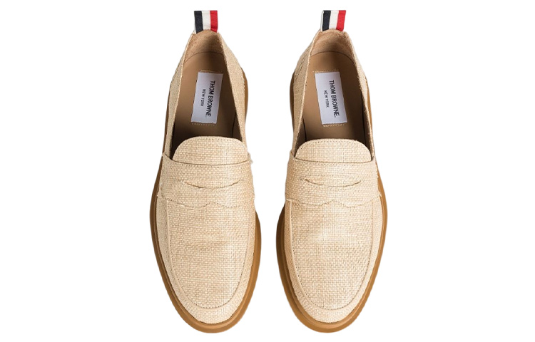 Lookbook (W) Thom Browne Slip-On Sneaker 'Beige' Kasut Tumit Rata Lelaki Beige. FFF087AF0248255