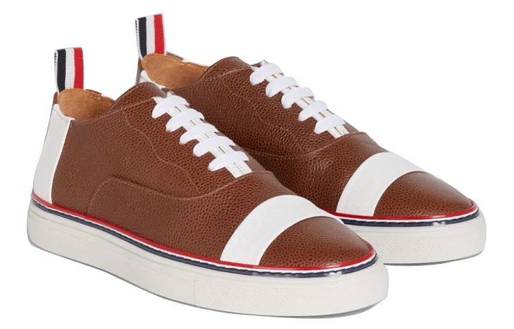 (W) Thom Browne Sneaker 'Brown Pebble Grain Leather' 圖 3