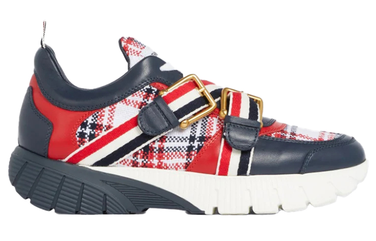 Order (W) トムブラウン スニーカー 紺赤白チェック FFD045A06149960