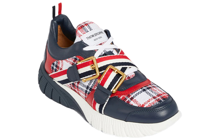 Lookbook (W) トムブラウン スニーカー 紺赤白チェック FFD045A06149960