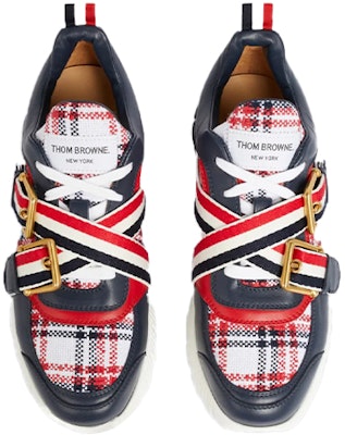 (W) Sepatu Thom Browne 'Navy Biru Merah Putih Kotak-kotak' FFD045A06149960 Shop (W) Sepatu Thom Browne 'Navy Biru Merah Putih Kotak-kotak' FFD045A06149960