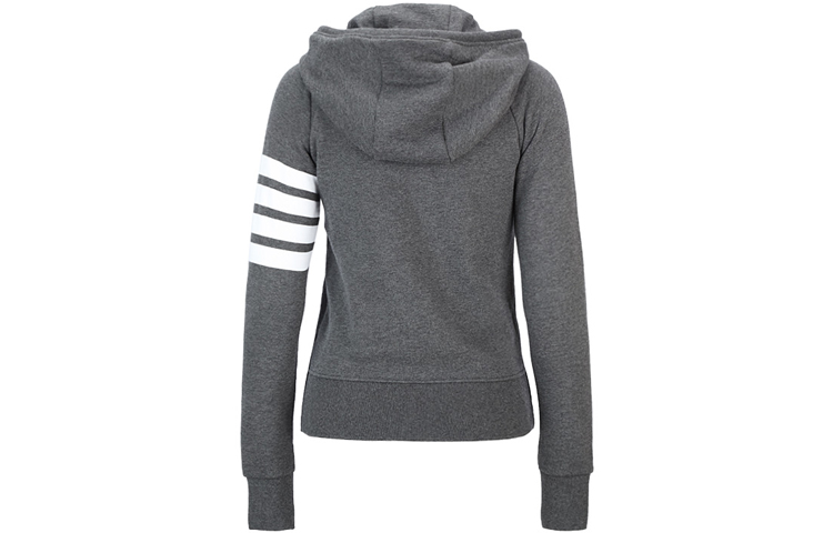 Lookbook (W) 톰브라운 SS21 4-바 지퍼 업 후디 재킷 그레이 FJT001A-00535-025