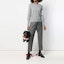Lookbook (Women) THOM BROWNE SS21 High-Waisted Grey Casual Suit Pants. FTC337A-00626-035