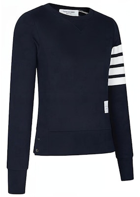 (W) 톰브라운 SS21 블루 스웻셔츠 로고와 포바 스트라이프 FJT002A-0535-415 Shop (W) 톰브라운 SS21 블루 스웻셔츠 로고와 포바 스트라이프 FJT002A-0535-415