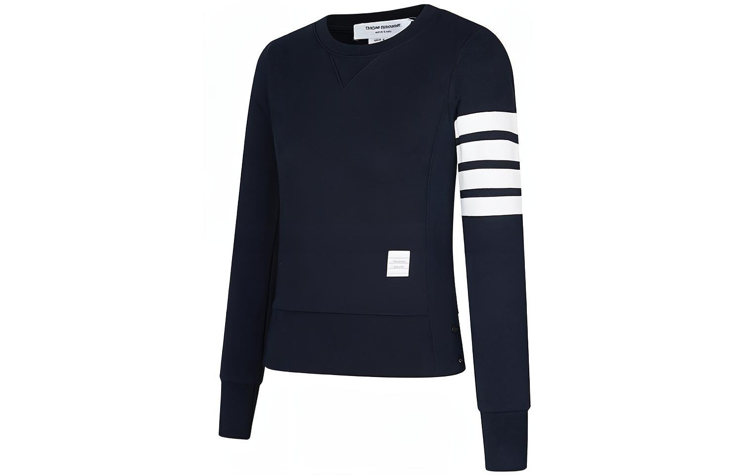 Purchase (W) 톰브라운 SS21 블루 스웻셔츠 로고와 포바 스트라이프 FJT002A-0535-415