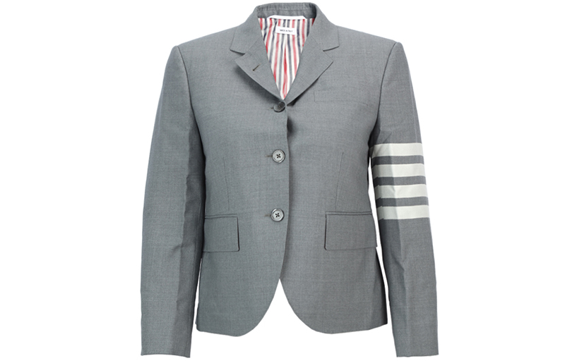 (Women) Thom Browne SS21 Classic Four-Stripe Suit Gray FBC010V-06146-035