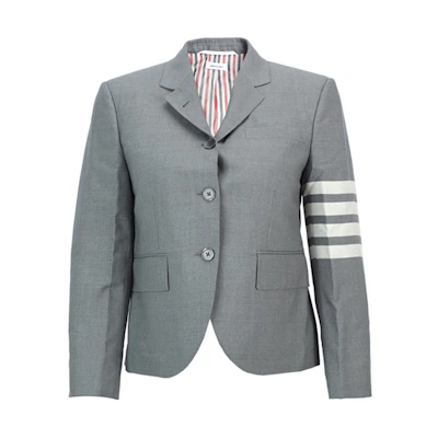 (Women) Thom Browne SS21 Classic Four-Stripe Suit Gray FBC010V-06146-035