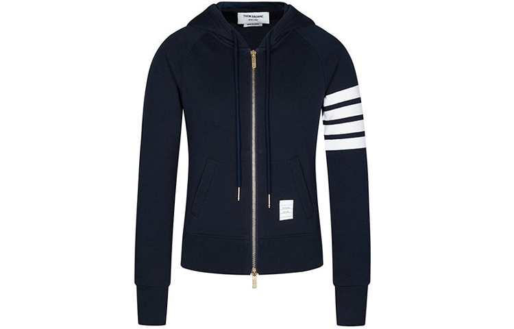 Order (W) 톰 브라운 SS21 클래식 네이비 4-바 후디 FJT001A-00535-415