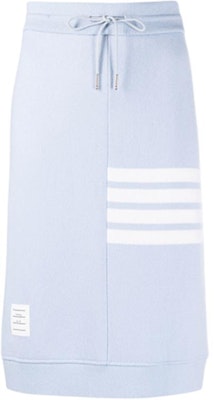 (W) THOM BROWNE SS21 Falda Larga Casual con Cordón y Cuatro Rayas FJK044-A07693-480 Buy (W) THOM BROWNE SS21 Falda Larga Casual con Cordón y Cuatro Rayas FJK044-A07693-480