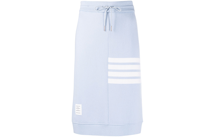 Order (W) THOM BROWNE SS21 Falda Larga Casual con Cordón y Cuatro Rayas FJK044-A07693-480