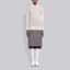 Lookbook (W) Thom Browne SS21 Sweater Merino Cotton Crewneck Garis Abu-Abu Muda. FKA313A-Y9001-055