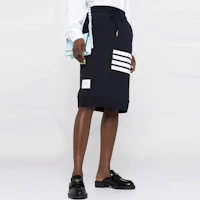 Shop (W) Thom Browne SS21 海軍藍修身款4-Bar條紋裙 FJK008A-00535-415