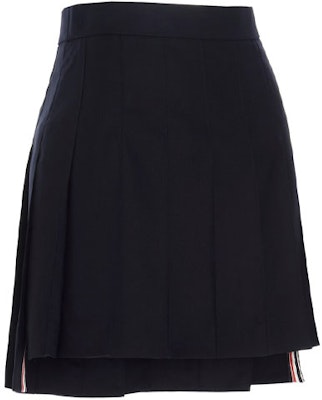 (W) Falda Mini Thom Browne SS21 Azul Marino de Lana Entallada de Tiro Medio. FGC402V-00626-415 Shop (W) Falda Mini Thom Browne SS21 Azul Marino de Lana Entallada de Tiro Medio. FGC402V-00626-415