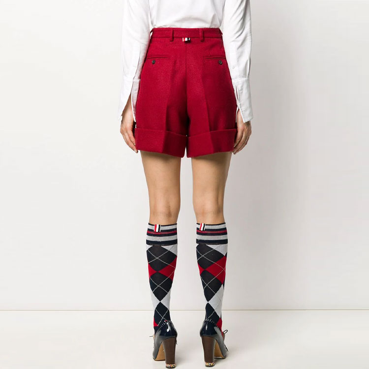 Purchase (W) THOM BROWNE SS21 Celana Pendek High Waist Belt Merah Wanita. FTC363T-03793-600