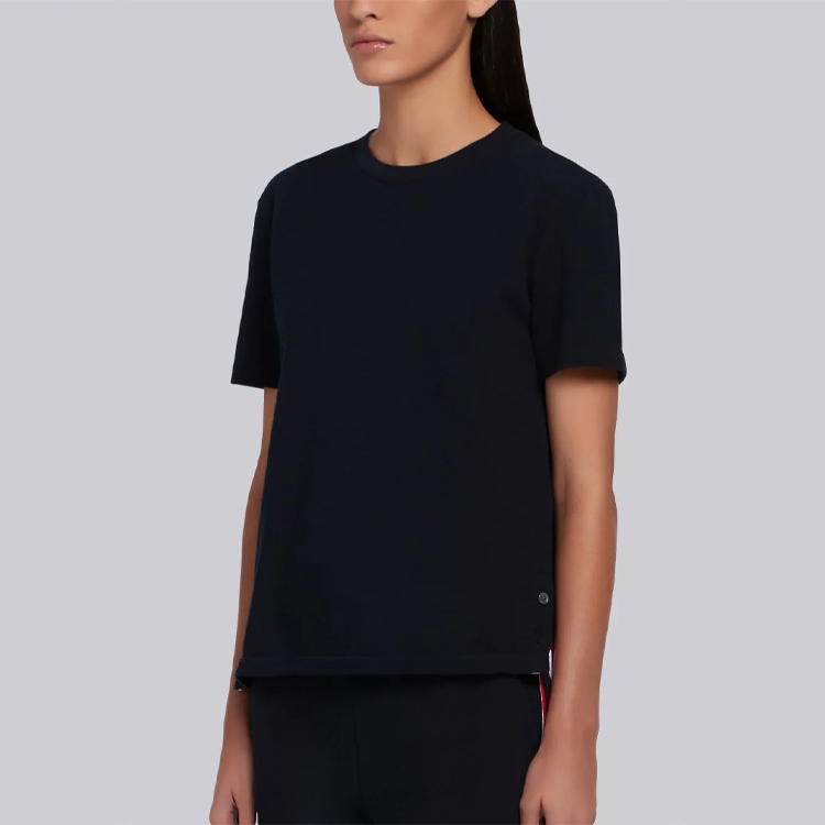 (Women) THOM BROWNE SS21 Side Split Stripe Short Sleeve Tee Navy Blue (). FJS013A-00050-415 圖 11