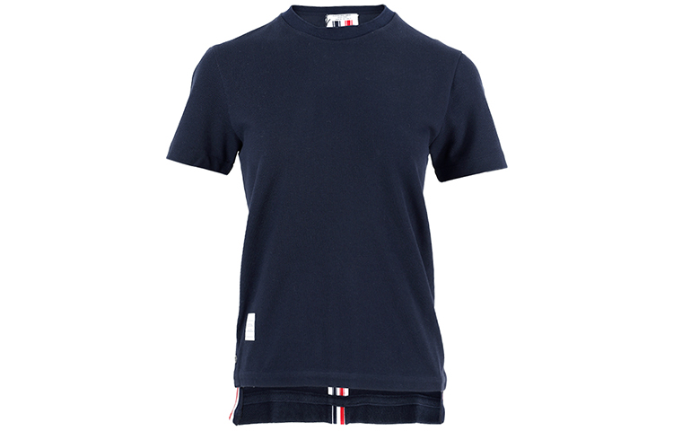 (Women) THOM BROWNE SS21 Side Split Stripe Short Sleeve Tee Navy Blue (). FJS013A-00050-415 圖 2