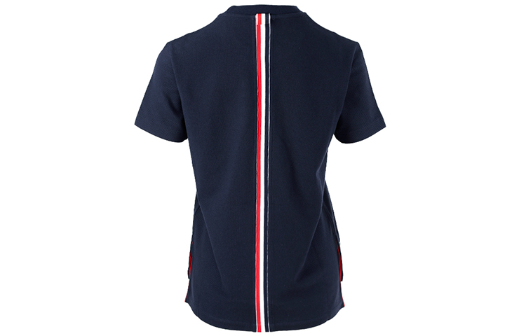 (Women) THOM BROWNE SS21 Side Split Stripe Short Sleeve Tee Navy Blue (). FJS013A-00050-415 圖 3