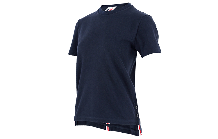 (Women) THOM BROWNE SS21 Side Split Stripe Short Sleeve Tee Navy Blue (). FJS013A-00050-415 圖 4