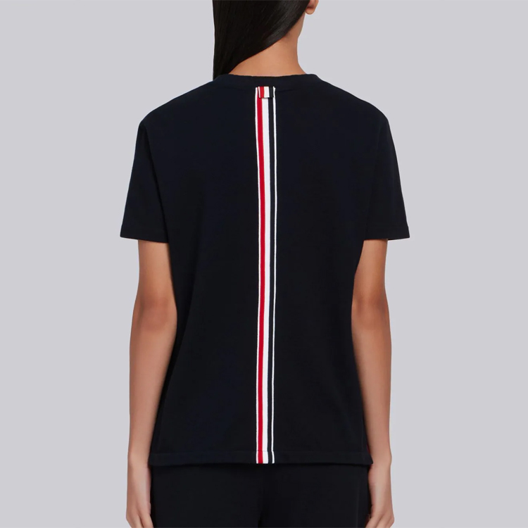 (Women) THOM BROWNE SS21 Side Split Stripe Short Sleeve Tee Navy Blue (). FJS013A-00050-415 圖 10