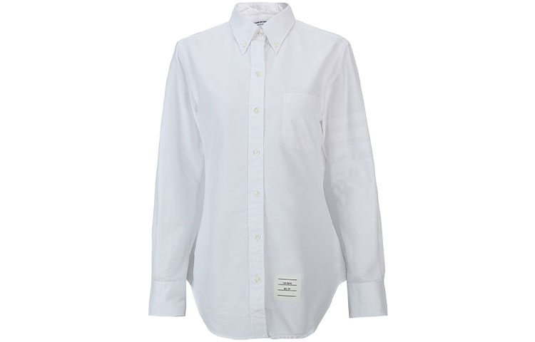 (Women) THOM BROWNE SS21 White Logo Shirt FLL005A-06496-100 圖 2