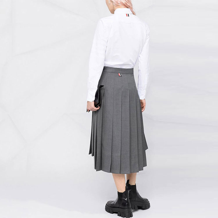 (Women) THOM BROWNE SS21 White Logo Shirt FLL005A-06496-100 圖 5