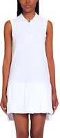 (Women) THOM BROWNE SS21 White Sleeveless Pleated Tennis Dress FJD057A-00050-100 (Women) THOM BROWNE SS21 White Sleeveless Pleated Tennis Dress FJD057A-00050-100