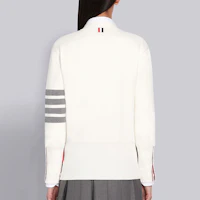 Purchase (W) 톰 브라운 SS21 화이트 브이넥 가디건 시그니처 스트라이프 FKC207A-00219-100