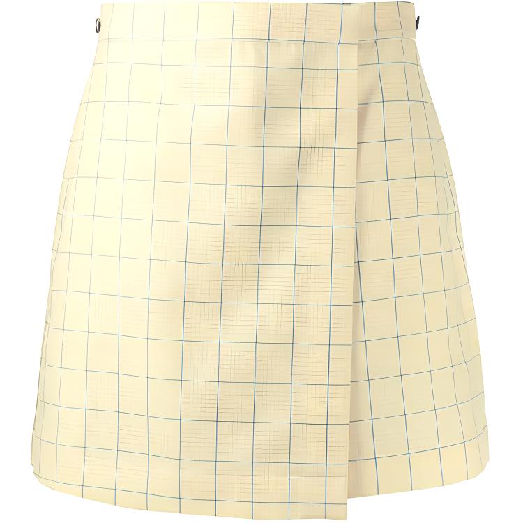 (Women) Thom Browne SS21 Yellow Wool Shorts FTC398A-07122-740