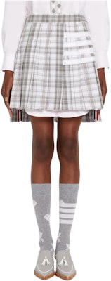 (W) 톰 브라운 SS22 4-바 옥스포드 플리츠 스커트 그레이. FGC402C-07848-035 Buy (W) 톰 브라운 SS22 4-바 옥스포드 플리츠 스커트 그레이. FGC402C-07848-035