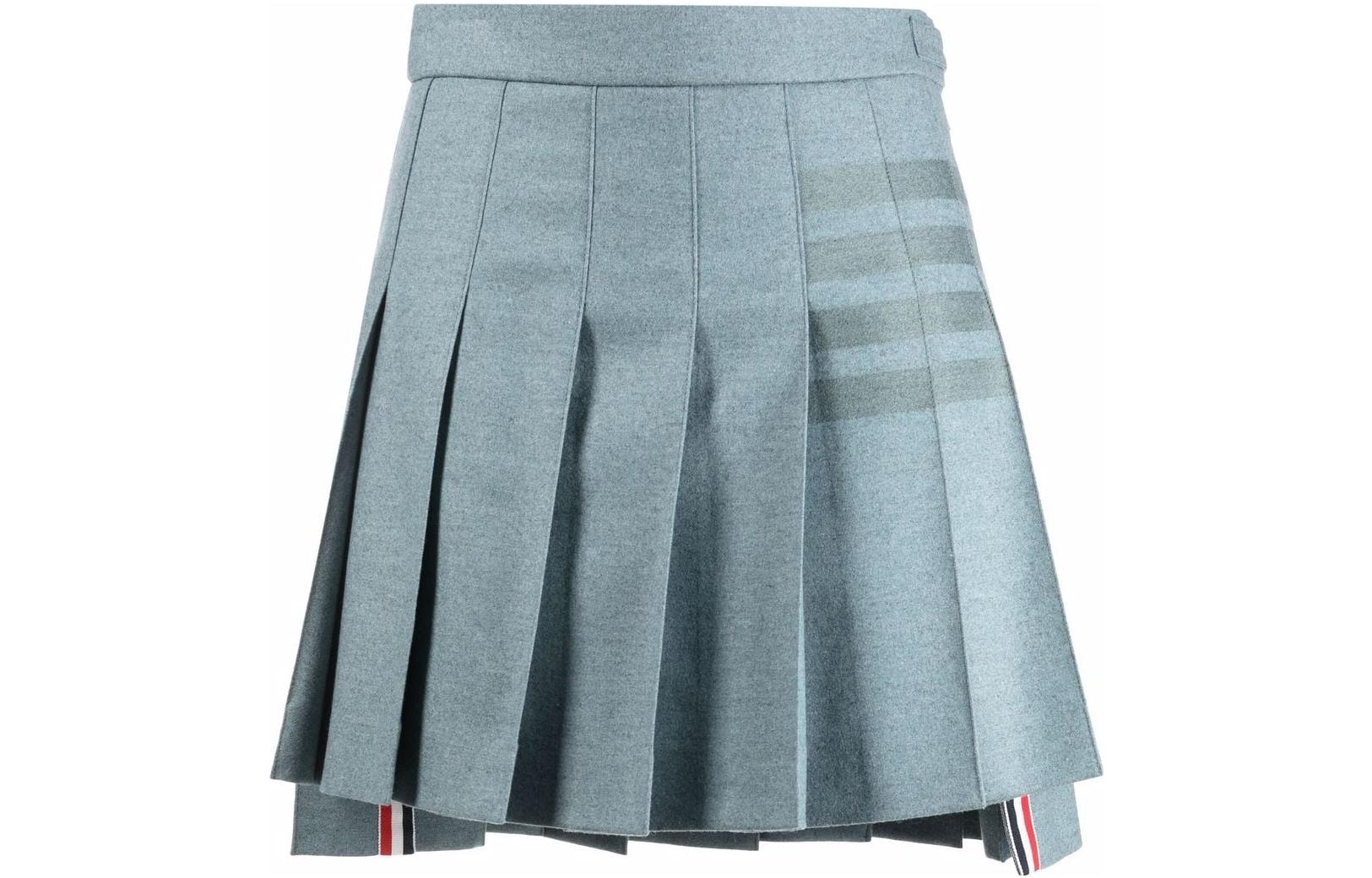 (Women) Thom Browne SS22  4-Stripe Mini Pleated Skirt Blue FGC402V-06393-420 圖 2