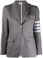(Women) THOM BROWNE SS22 Classic 4-Stripe Gray Suit - Light Gray. FBC700U-07890-035 (Women) THOM BROWNE SS22 Classic 4-Stripe Gray Suit - Light Gray. FBC700U-07890-035