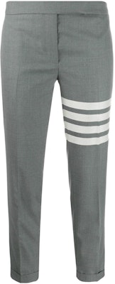 (W) THOM BROWNE SS22 經典4條紋灰色九分褲 回歸校園必備款式 FTC025V-06146-035 Buy (W) THOM BROWNE SS22 經典4條紋灰色九分褲 回歸校園必備款式 FTC025V-06146-035