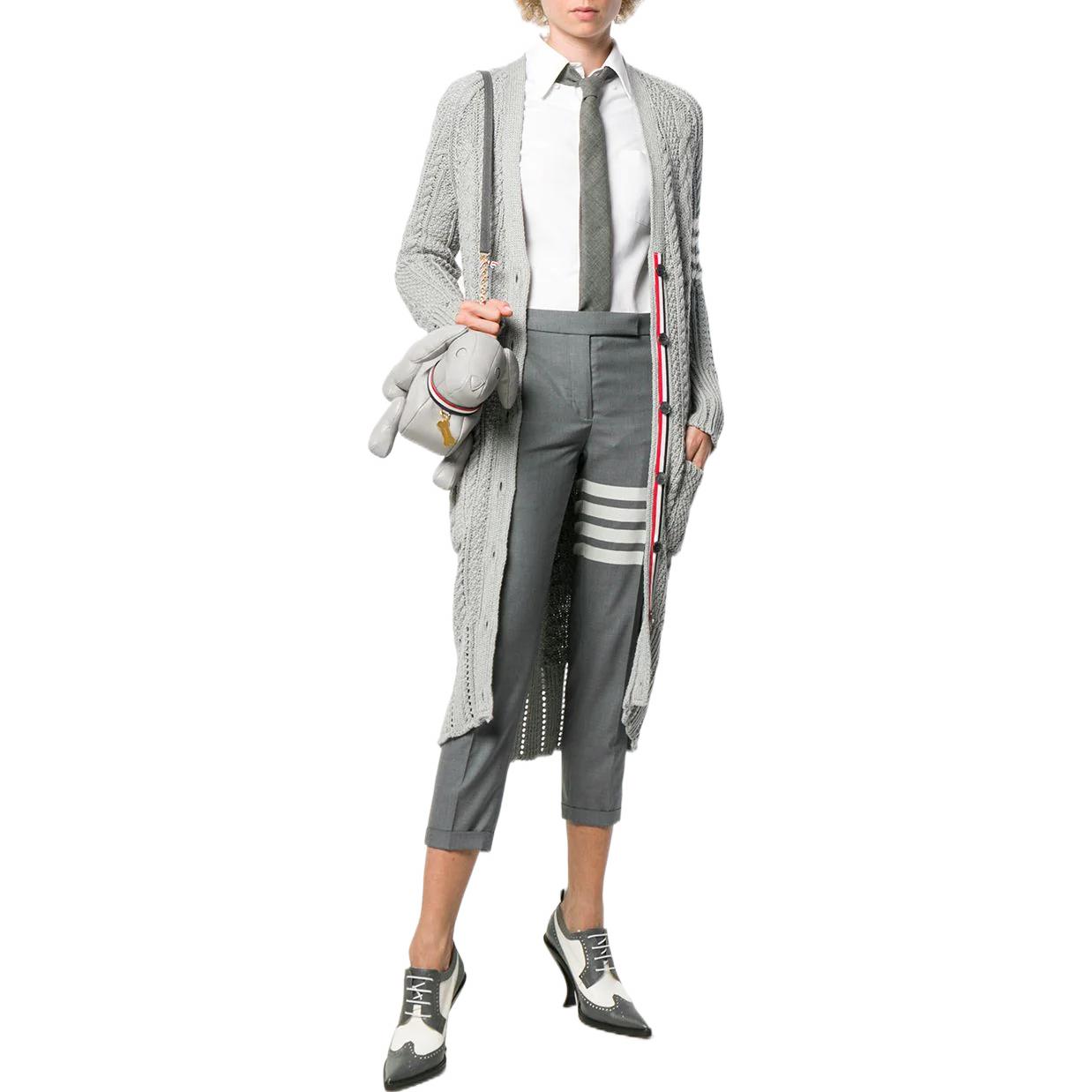Lookbook (W) THOM BROWNE SS22 經典4條紋灰色九分褲 回歸校園必備款式 FTC025V-06146-035