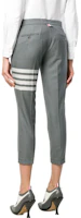 Shop (W) トムブラウン SS22 クラシック 4ストライプ クロップドパンツ グレー バックトゥスクール FTC025V-06146-035