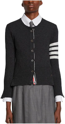 (W) THOM BROWNE SS22 經典四條紋羊絨毛衣 灰色 FKC002A-00011-025 Buy (W) THOM BROWNE SS22 經典四條紋羊絨毛衣 灰色 FKC002A-00011-025