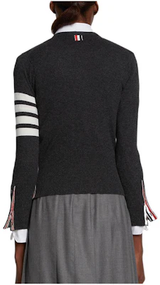 (W) THOM BROWNE SS22 經典四條紋羊絨毛衣 灰色 FKC002A-00011-025 Lookbook (W) THOM BROWNE SS22 經典四條紋羊絨毛衣 灰色 FKC002A-00011-025