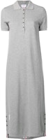 (Women) THOM BROWNE SS22 Grey Central Stripe Short Sleeve Dress. FJD034A-00050-055 (Women) THOM BROWNE SS22 Grey Central Stripe Short Sleeve Dress. FJD034A-00050-055