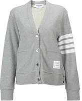 (Women) Thom Browne SS22 Grey Striped Knit Sweater FJT069A-00535-055 (Women) Thom Browne SS22 Grey Striped Knit Sweater FJT069A-00535-055