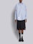 Lookbook (W) THOM BROWNE SS22 Kemeja Lengan Panjang Garis Biru Muda Gaya Santai Lelaki FLL079-E06177-480