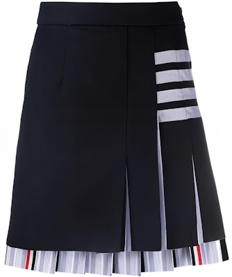 (W) Falda Plisada Navy Blue Thom Browne SS22 con Rayas Four-Bar. FGC846A-07890-415 Buy (W) Falda Plisada Navy Blue Thom Browne SS22 con Rayas Four-Bar. FGC846A-07890-415