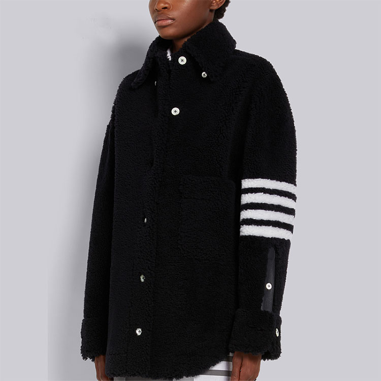 (Women) THOM BROWNE SS22  Navy Single-Breasted Stripe Collar Jacket FLL122C-02821-415 圖 5