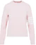 Order (W) THOM BROWNE SS22 Pink 4-Bar Stripe Crewneck Sweatshirt Klasik. FJT204A-08138-680