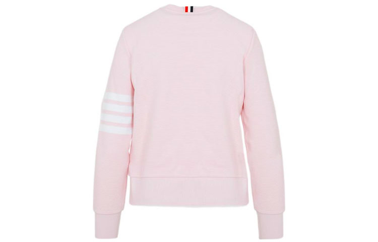 Lookbook (W) THOM BROWNE SS22 Pink 4-Bar Stripe Crewneck Sweatshirt Klasik. FJT204A-08138-680