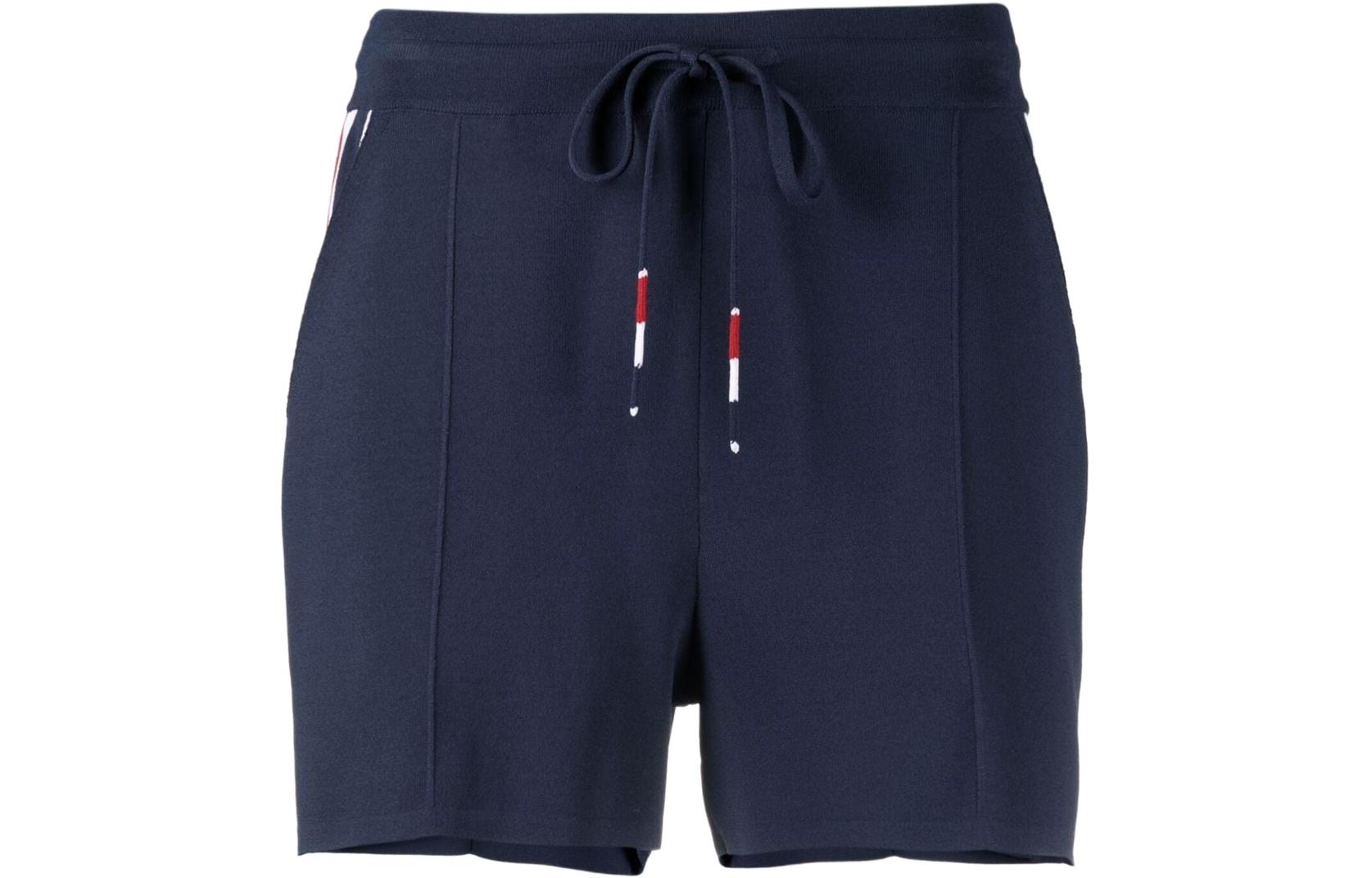 (Women) THOM BROWNE SS22  Solid Printed Drawstring Shorts Navy Blue. FKQ004A-Y5501-415 圖 2