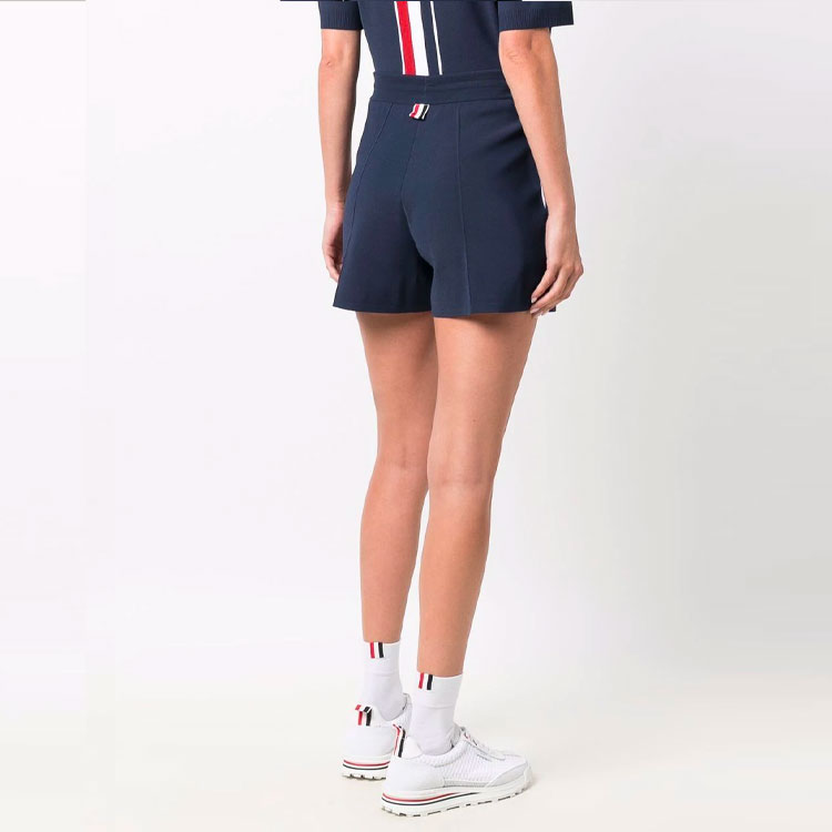(Women) THOM BROWNE SS22  Solid Printed Drawstring Shorts Navy Blue. FKQ004A-Y5501-415 圖 5