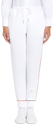 (W) THOM BROWNE SS22 Pantalón Jogger Blanco Tejido Casual para Otoño. FJQ063A-08000-100 Buy (W) THOM BROWNE SS22 Pantalón Jogger Blanco Tejido Casual para Otoño. FJQ063A-08000-100