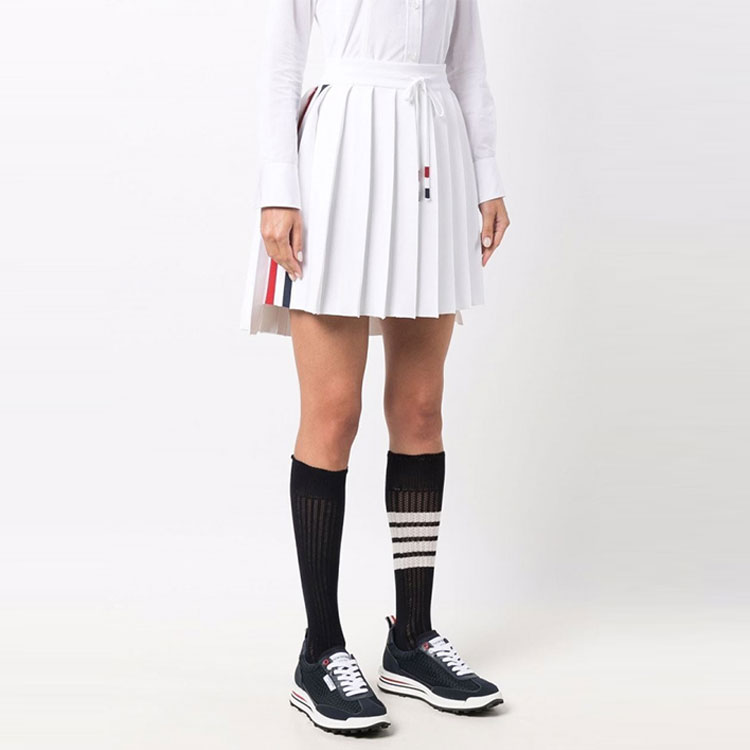 Purchase (W) 汤姆布朗 SS22 白色条纹褶裥裙 - 开学风格 FKK093A-Y5501-100